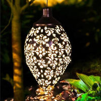 【Miss Lan】Outdoor Solar Lights Hanging Decorative Lights LED Lights Solar Panel Charging Olive Gardens Balcony Walks Courtyards