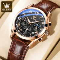 [Gift for Men Set with Box-OLEVS Luxury Leather Watch for Men on Sale Original Waterproof Fashion Business Casual Multifunctional Quartz Watch Calendar Luminous Display,Gift for Men Set with Box-OLEVS Luxury Leather Watch for Men on Sale Original Waterproof Fashion Business Casual Multifunctional Quartz Watch Calendar Luminous Display,]