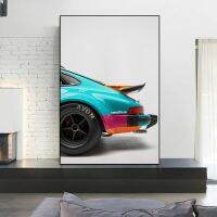 Porsche 934โปสเตอร์ศิลปะมินิมอลพิมพ์ศิลปะบนผนังแข่งรถหรูหราผ้าใบวาดภาพห้องนั่งเล่นตกแต่งบ้านรถสปอร์ตโบราณกรอบไม้1ชิ้นภายในหรือไร้กรอบ (หรือกรอบอะลูมินัมอัลลอยสีดำ)