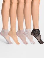 5pairs Women Flower Embroidered Ankle Socks Low Tube Beautiful and Graceful For Female Comfortable and Breathable Socks