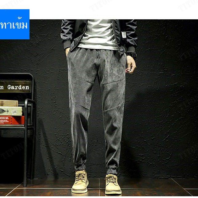 titony-กางเกงผู้ชายสไตล์เกาหลีสำหรับฤดูใบไม้ผลิใหม่กางเกงผู้ชายขนาดใหญ่สไตล์คลาสสิก