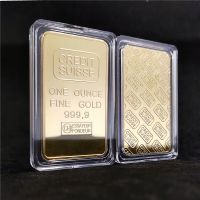 Bernicl Credit Bank Gold Bullion Bar Plated Ingot Badge Coin