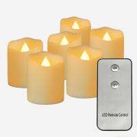 Pack Of 12 Remote Electronic Candles 4Cm Flicker LED Tea Light Battery Operated Frameless Wedding Party Event Lighting Decors