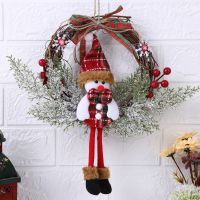 【LZ】﹍▲  Christmas Wreath Artificial Dead Branches Garlands Hanging Floral Foliage Garland for New Year Xmas Navidad Decoration Ornaments