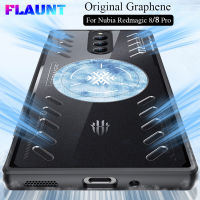 FLAUNT Graphene Cooling Armor สำหรับ Nubia Redmagic 8 Pro Case หรูหราแม่เหล็กโลหะซิลิโคนถุงลมนิรภัยกันกระแทกเกมกรณี