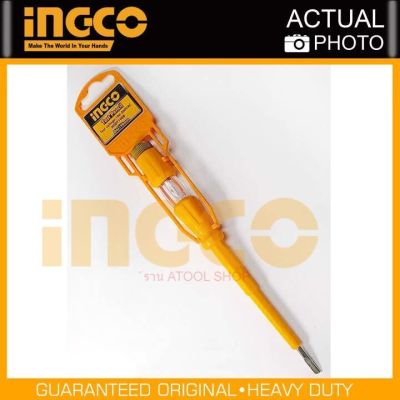 INGCO ไขควงเช็คไฟ กว้าง 4 ซม. ยาว 19 ซม. รุ่น HSDT1908 ( Test Lamp Screwdriver ) ของดีมีคุณภาพ จำนวน 1 อัน