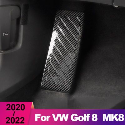 สำหรับ Volkawagen VW Golf 8 MK8 2020 2021 2022สแตนเลสฝาครอบเหยียบแป้นรองเท้าในรถยนต์อุปกรณ์ตกแต่งแผ่นรองพื้นแท่นเหยียบพักเท้ารถยนต์