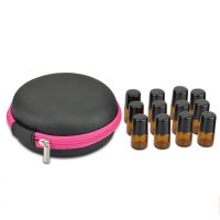 【CC】 12 Compartments Round Storage 1ml 2ml Bottle Holder Aromatherapy Carry