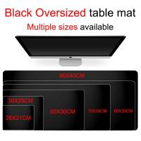 Gaming Mouse Pad Black Mouse Pad Gaming Office Large Multiple size  30 x 25 70 x 30 80 x 30 90 x 40cm