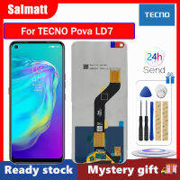 จอ LCD แบบดั้งเดิม Salmatt สำหรับหน้าจอดิจิตอลสัมผัสหน้าจอ LCD LD7 TECNO Pova แทนการประกอบสำหรับจอแสดง LD7หน้าจอพร้อมเครื่องมือฟรี