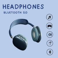 หูฟัง P9 ไร้สาย Bluetooth 5.0 หูฟังแบบครอบหู หูฟังซับวูฟเฟอร์พร้อมไมโครโฟน หูฟังไร้สายรองรับการ์ดTF หูฟังบลูทูธ หูฟังเกมมิ่ง กีฬา