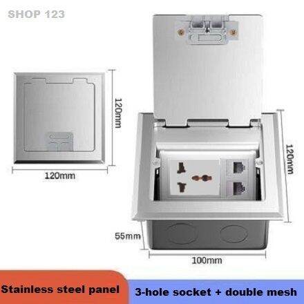 Gtype Socket Embedded Embedded socket 120 type concealed ground socket, three hole+double ...