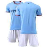 2223 Manchester City JERSEY หมายเลข17 deune Home Away เด็กผู้ใหญ่หมายเลข10 aguero Sepak Bola Sepak ชุด ohs1