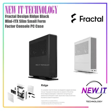 Fractal Design Ridge Mini-ITX Slim Small Form Factor Console PC Case with  PCIe 3.0 Riser - Black FD-C-RID1N-01