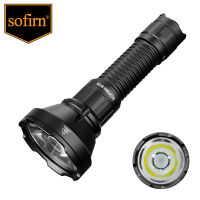 Sofirn ไฟ2000lm SF26ไฟฉายกล21700ดวง LED USB ไฟฉายชาร์จไฟได้ตัวซีพร้อมสวิตช์ท้ายคู่