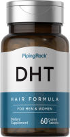 PipingRock DHT Blocker Hair Formula for Men &amp; Women 60 Coated Tablets ผลิตภัณฑ์คุณภาพจาก Piping Rock