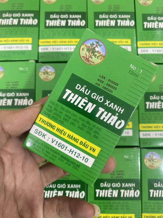 Dau Gio Xanh Thien Thao 12ml 天草风油精 - Vietnam Thien Thao Medicated Oil ...