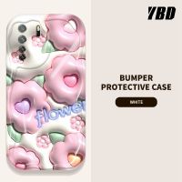 เคสโทรศัพท์มีลายคลื่น YBD สำหรับ Huawei Nova 5 Pro Nova 6 Nova 7SE Nova 7 Pro P40 Lite 5G Nova 8 Pro 8SE Nova 10SE Nova 11 Pro น่ารักลายต้นกระบองเพชรและกระต่ายวัสดุซิลิโคนกล้องป้องกันเต็มรูปแบบ