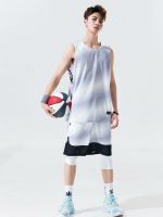 ❉▧∈ Gradient basketball jersey custom game college students sports training jersey basketball jersey suits men can be printed font size