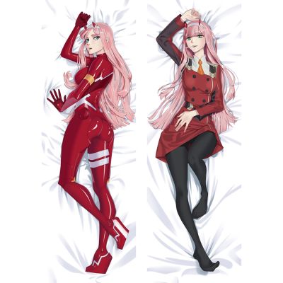 60x180 ซม. อะนิเมะ DARLING in the FRANXX Dakimakura กอดร่างกาย ปลอกหมอน DIY เบาะ Otaku ชาย คอสเพลย์ เครื่องแต่งกาย ปลอกของขวัญคริสต์มาส