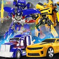 ของเล่น transformers รถของเล่นรถหุ่นยนต์ขนาดเล็กกว่าปกติคือ TEMI รถออปติมัสไพรม์ของเล่นเด็ก Bumblebee