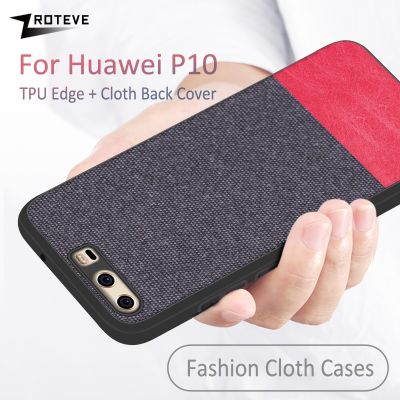 「Enjoy electronic」 Case For Huawei P10 Soft TPU Edge Canvas Back Cover Fashion Cloths Fabric Cover For Huawei P10Plus P10 Plus Phone Case