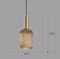 Nordic Retro restaurant colorfull glass pendant lights Creative living room Lamp Simple bedside lamp LED E27 light