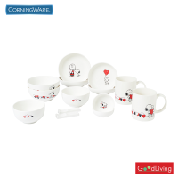 CorningWare ชุดจานลาย Snoopy Lovely 14ชิ้น/N-02-P14-SLV/SG