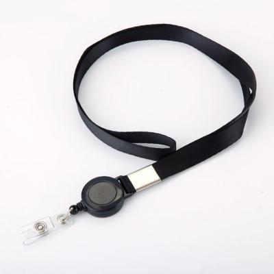 1pc Variety Colors Retractable Lanyard Neck Strap Badge Holder Credit Card ID Holders Name Card Badge Clip Office Supplies