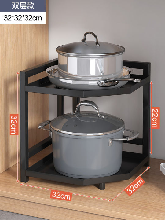 kitchen-corner-shelf-multi-layer-table-pan-with-two-layer-storage-rack-cabinet-lower-sink-layered-shelf