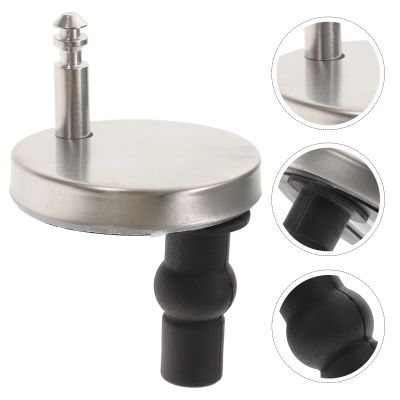 2 Pcs Toilet Seat Screws Bowl Bolts Hinges Replacement Parts Stainless Steel Nuts Flange Caps Lid