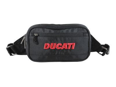 DUCATI กระเป๋าคาดเอวลิขสิทธิ์แท้ ดูคาติ ขนาด 24x13x5.5 cm.สีดำ DCT49 178