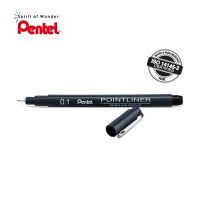 Pentel ปากกาตัดเส้น เพนเทล Pointliner 0.1mm (หมึกสีดำ)