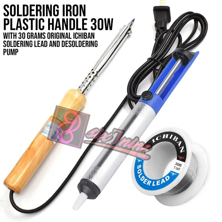 30W Soldering Iron Wooden Handle With 30G Original Ichiban Soldering