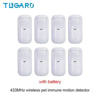 TUGARD P10 433MHz Wireless Anti-pet Infrared Detector PIR Motion Detector Sensor Smart Home Security Host Alarm Accessories Household Security Systems