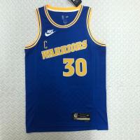 Season 23 Warriors No.30 Basketball Jersey Blue Au Version Hot Press Basketball Vest Curry Shirt