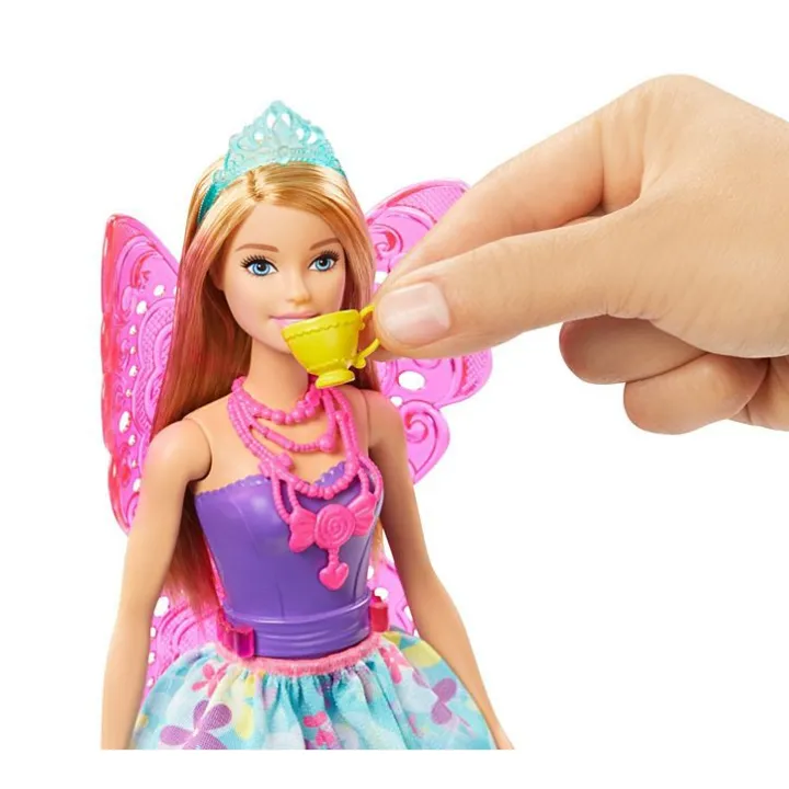 barbie-dreamtopia-fantasy-story-tea-party-amp-fairy-doll-ชุดอุปกรณ์เสริม-2-สไตล์-2020-ใหม่ล่าสุดจากบาบี้-gjk49