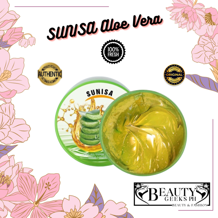 Sunisa Aloe Vera Soothing Gel Original 300ml 99 Aloe Vera And Vitamin E