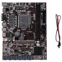 B250C BTC Mining Motherboard+Switch Cable 12XPCIE to USB3.0 GPU Slot LGA1151 Support DDR4 DIMM RAM Computer Motherboard