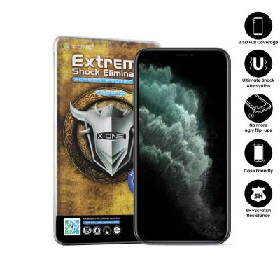 Apple iPhone 11 Pro Max/xs Max ( 6.5 ") X-One Full Coverage Extreme Shock Eliminator (รุ่น3rd) Clear Screen Protector