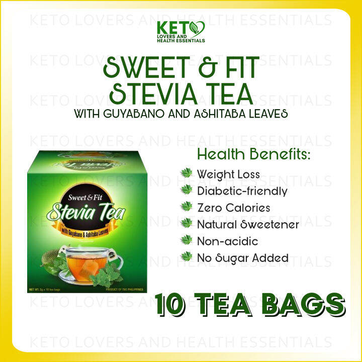 Glorious Blend Sweet & Fit Stevia Tea with Stevia Extract, Non Acidic