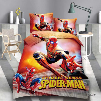 boy bedding set single twin size Lighting McQueen cars duvet cover 234 piece cartoon kids room decor pillow case linens