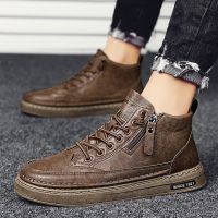 # Men S Shoes 2022 New Autumn Trend All-Match Casual Leather Business Dress Work British And Winter Trendy 08