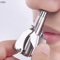 ZIBU Trimmer จมูกสำหรับผู้ชายสแตนเลสคู่มือล้างจมูก Trimmer สำหรับจมูก