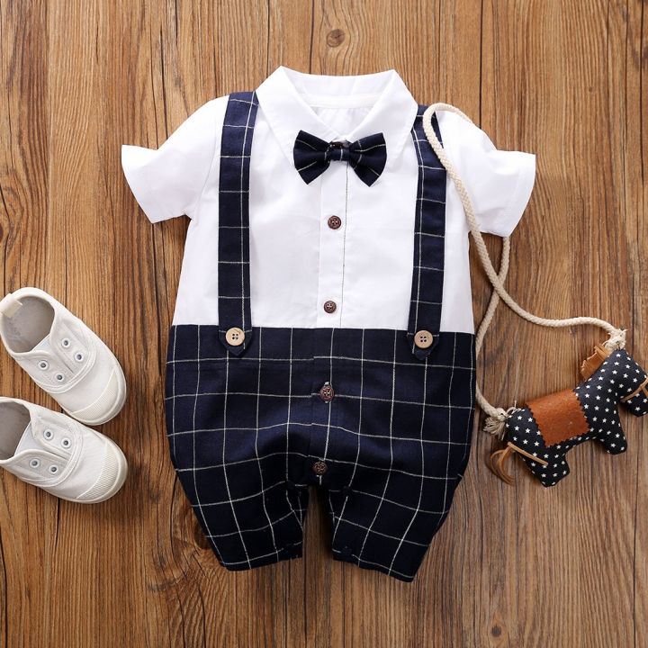 baju-baby-boy-clothes-rompers-newborn-s-clothing-bowtie-style-100-cotton-for-boys-christening-suit