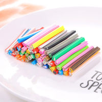 50 Strands Handmade Polymer Clay Stick Nail Art Tips Canes Rod 3D Designs Mixed Pattern for Crafting DIY Decoration 5cmStrand