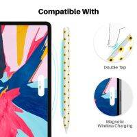 ส่งฟรี AhaStyle Sunflower Print Pattern Case เคสซิลิโคนแบบลายทานตะวัน Silicone Skin Cover for Apple Pencil รุ่น1&amp;2 อุปกรณ์เสริมโทรศัพท์