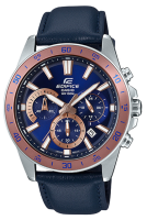 Casio Edifice นาฬิกาข้อมือผู้ชาย สายสเตนเลสสตีล รุ่น EFV-570,EFV-570L,EFV-570L-2B - สีน้ำเงิน