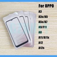 10pcs/lot Front GLASS OCA LCD Outer Lens For Oppo F11 A7 A9 A8 A11 A11x A12s A3s A5s Touch Screen Panel