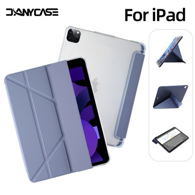 Danycase เคสใส แบบพับได้ สําหรับ iPad 10.2 7 8 9th 10.5 Air 3 4 5 10.9 mini 6 8.3 7.9